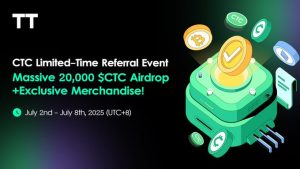 [活动公告]“CTC限时推荐活动”赢取Mentor Yu的签名T恤，并分享20,000 CTC空投奖池！